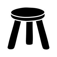 Stool Chair Seating Furniture Illustration vector