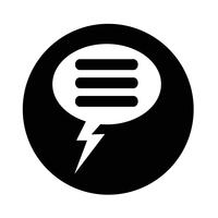 Speech bubble icon vector