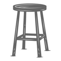 Stool Chair Seating Furniture Illustration vector