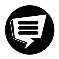 Speech bubble icon vector