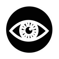 Icono de signo de ojo vector