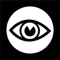 Icono de signo de ojo vector