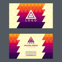 Colorful Business Card vector