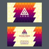 Colorful Business Card vector