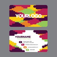 Colorful Business Card vector