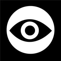 Icono de signo de ojo vector