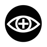 Icono de signo de ojo vector