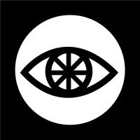 Sign of Eye icon vector