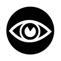 Sign of Eye icon vector