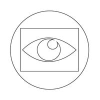 Sign of Eye icon vector