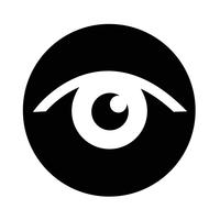 Icono de signo de ojo vector