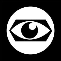 Icono de signo de ojo vector