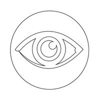 Sign of Eye icon vector