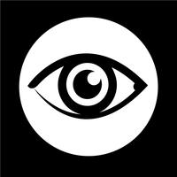 Icono de signo de ojo vector