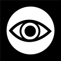 Icono de signo de ojo vector