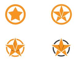 Diseño del ejemplo del icono del vector de la plantilla del logotipo de la estrella