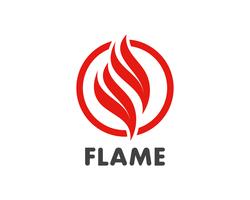 Fire flame Logo Template vector icon Oil, gas and energy logo concept