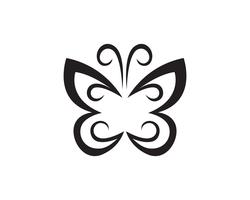 Butterfly beauty logo simple, colorful icon. Logo. Vector illustration