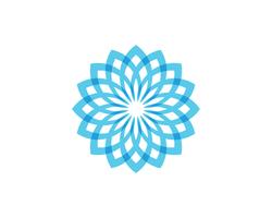 Leaf floral patterns logo and symbols on a white background vector