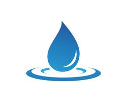Icono de vector de gota de agua