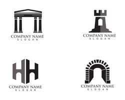 vector de logotipo y símbolos de fortaleza