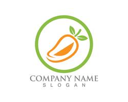 Mango logo and icon fruit vector template 