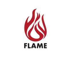 Fire flame Logo Template vector icon Oil, gas and energy logo concept