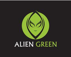 Alien face icon vector logo and symbols template app