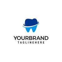 dental care logo design concept template vector