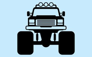 Retro car silhouette vector