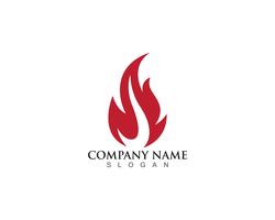 fire flame logo template vector