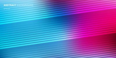 El color vibrante azul, púrpura, rosado abstracto empañó el fondo con las líneas diagonales modela textura. Suave fondo de degradado de oscuro a claro con lugar para texto vector