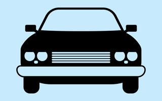 Retro car silhouette vector