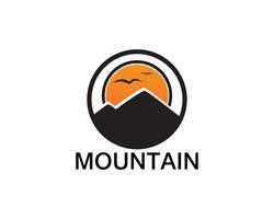 Minimalist Landscape Mountain logo design inspirations vector