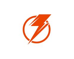 Flash power thunderbolt icons vector