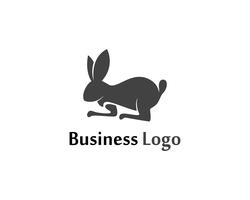 Conejo Logo plantilla vector icono plantilla de diseño de aplicaciones