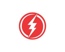 Flash power thunderbolt iconos vectoriales vector