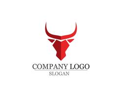 Bull horn logo and symbols template icons 