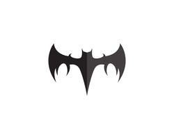 Bat black  logo template white background icons app vector