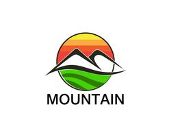 Minimalist Landscape Mountain logo design inspirations vector