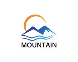 Minimalist Landscape Mountain logo design inspirations vector