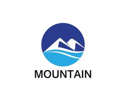 Inspiraciones en el diseño del logo de Minimalist Landscape Mountain vector