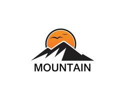 Minimalist Landscape Mountain logo design inspirations vector