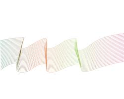 vector de ilustración gráfica de línea de onda