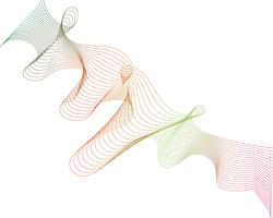 wave line graphic illustration vector