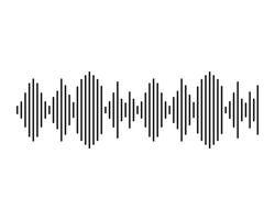 Ondas de sonido ilustración vectorial