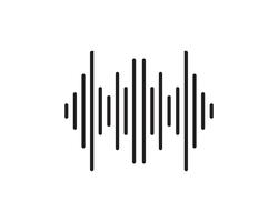 Sound waves vector illustration