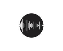 Sound waves vector illustration