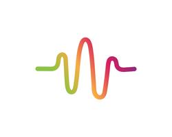 Sound waves vector illustration