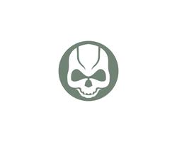 Skull head logo and symbol vectors